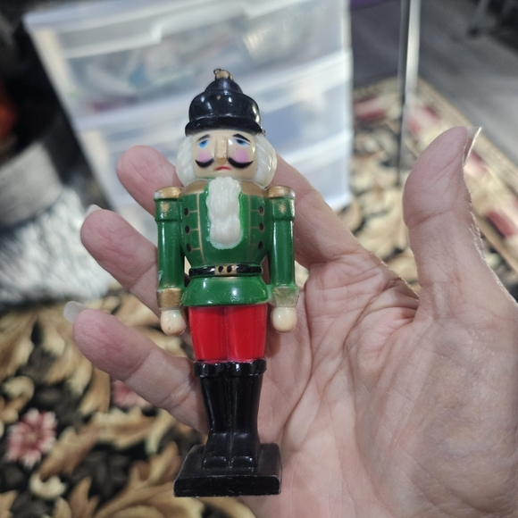 2 Nutcracker Soldier Ornaments Vintage Awesome 60s 70s Cake Topper 😊 Christmas - Picture 3 of 16